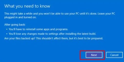 what you need to know when you roll back to windows 10
