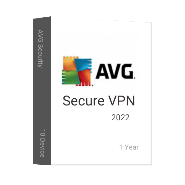 AVG Secure VPN 2022 1 Year 10 Devices