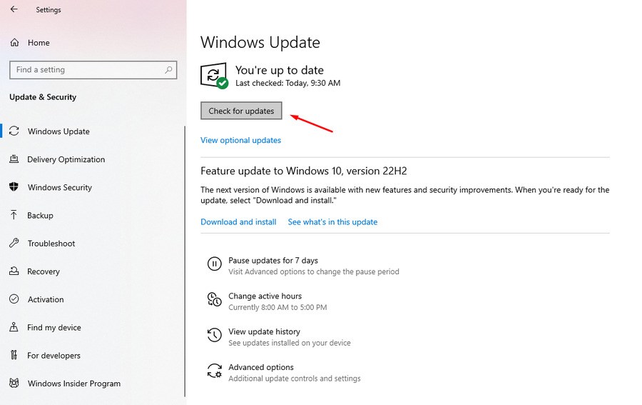 Update Windows 11 Operating System