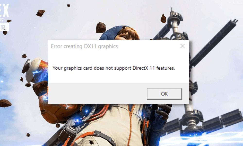 your graphics card does not support directx 11 features