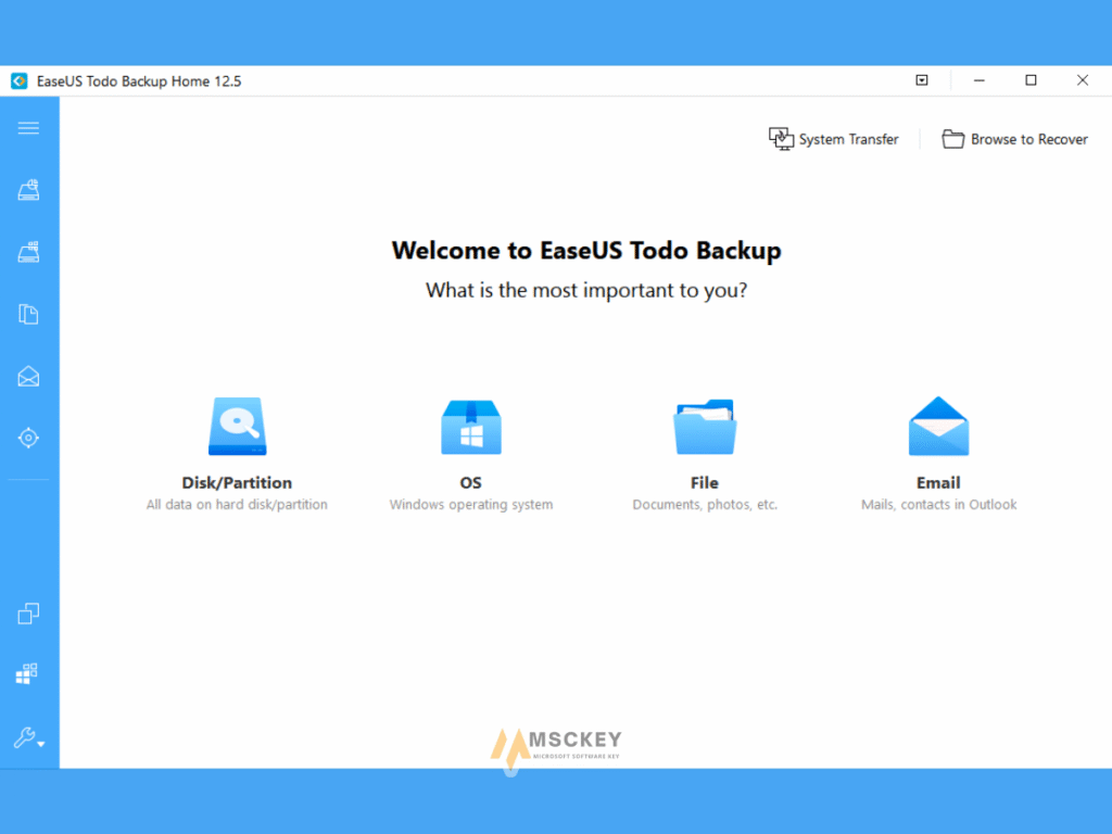 EaseUS Todo Backup Home