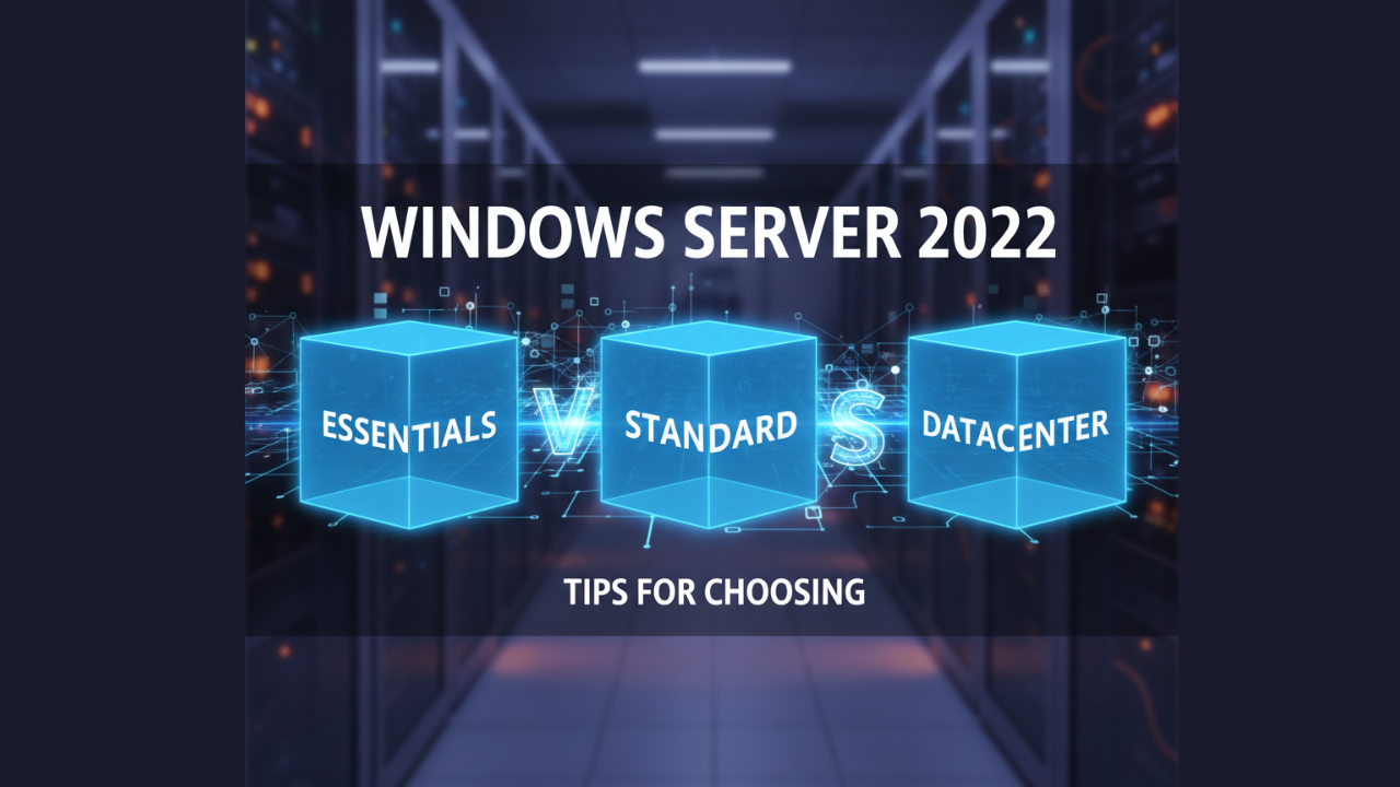 Windows Server 2022 Essentials vs Standard vs Datacenter