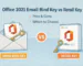 microsoft office 2021 email bind key vs retail key